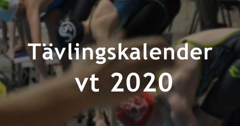 Tävlingskalender vt 2020